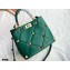 Valentino Large Roman Stud The Handle Bag Green 2021