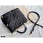 Valentino Large Roman Stud The Handle Bag Black 2021
