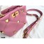 Valentino Small Roman Stud The Handle Bag Pink 2021