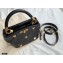 Valentino Small Roman Stud The Handle Bag Black 2021