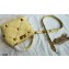 Valentino Small Roman Stud The Handle Bag Yellow 2021
