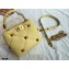 Valentino Small Roman Stud The Handle Bag Yellow 2021