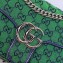 Gucci GG Marmont Multicolor Small Shoulder Bag 443497 Green 2021