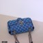 Gucci GG Marmont Multicolor Mini Shoulder Bag 446744 Blue 2021