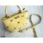 Valentino Large Roman Stud The Handle Bag Yellow 2021