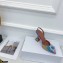 Amina Muaddi Heel 9.5cm Begum Slingback Pumps Shadow Multicolor