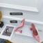 Amina Muaddi Heel 9.5cm Begum Mules Shadow Pink