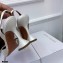 Amina Muaddi Heel 6.5cm Begum Slingback Pumps Satin White