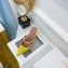 Amina Muaddi Heel 9.5cm Gilda Pointed Toe Mules Glitter Yellow