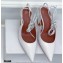 Amina Muaddi Heel 9.5cm Karma Crystal Pumps White