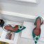 Amina Muaddi Heel 9.5cm Begum Slingback Pumps Satin Turquoise Green