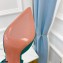 Amina Muaddi Heel 9.5cm Begum Slingback Pumps Satin Turquoise Green