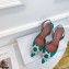 Amina Muaddi Heel 9.5cm Begum Slingback Pumps Satin Turquoise Green