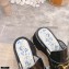 Gucci Heel 8.5cm Platform Slide Sandals with Horsebit 645396 Black 2021