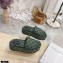 Gucci Heel 5.5cm Platform 4cm GG Slide Sandals Canvas Green 2021
