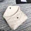 Saint Laurent Puffer Mini Bag In Quilted Lambskin 620333 White/Silver