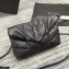 Saint Laurent Puffer Mini Bag In Quilted Lambskin 620333 So Black