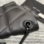 Saint Laurent Puffer Mini Bag In Quilted Lambskin 620333 So Black