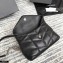 Saint Laurent Puffer Mini Bag In Quilted Lambskin 620333 Black/Silver