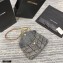 Saint Laurent Puffer Mini Bag In Quilted Vintage Denim and Suede 620333