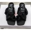 N°21 Braided Chunky Chain-Embellished Slides Black 2021