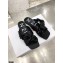 N°21 Braided Chunky Chain-Embellished Slides Black 2021