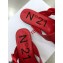N°21 Braided Chunky Chain-Embellished Slides Red 2021