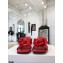 N°21 Braided Chunky Chain-Embellished Mules Red 2021