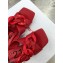 N°21 Braided Chunky Chain-Embellished Mules Red 2021
