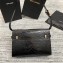 Saint Laurent Manhattan Shoulder Bag in Crocodile Embossed Leather 579271 Black/Gold