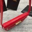 Saint Laurent Manhattan Shoulder Bag in Crocodile Embossed Leather 579271 Red