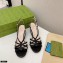 Gucci Heel 6cm Double G Sandals 648696 Black 2021