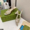 Gucci Heel 6cm Double G Sandals 648696 Python Print Gold 2021