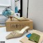 Gucci Heel 5.5cm Vintage Fringe Slides Beige 2021
