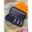 Louis Vuitton Monogram Shadow Leather Zippy Wallet Vertical M80423 Navy Blue 2021