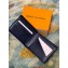 Louis Vuitton Monogram Shadow Leather Multiple Wallet M80422 Navy Blue 2021