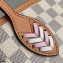 Louis Vuitton Damier Azur Canvas Neverfull MM Bag N50047 with Braided Strap 2021