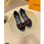Louis Vuitton Monogram-embroidered Canvas Starboard Wedge Espadrilles Sandals Black/Orange 2021