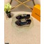 Louis Vuitton Monogram-embroidered Canvas Starboard Wedge Espadrilles Sandals Black/Orange 2021