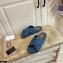 Gucci Criss-cross Straps GG Slide Sandals Canvas Blue 2021