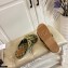 Gucci Criss-cross Straps GG Slide Sandals Canvas Yellow 2021