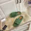 Gucci GG Slide Sandals Canvas Green 2021