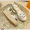 Louis Vuitton Monogram-embroidered Canvas Starboard Wedge Espadrilles Sandals White/Blue 2021