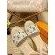 Louis Vuitton Monogram-embroidered Canvas Starboard Wedge Espadrilles Sandals White/Blue 2021