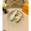 Louis Vuitton Monogram-embroidered Canvas Starboard Wedge Espadrilles Sandals White/Yellow 2021