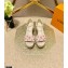 Louis Vuitton Monogram-embroidered Canvas Starboard Wedge Espadrilles Sandals White/Pink 2021