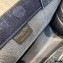 Dior Small Book Tote Bag in Flowers Embroidered Denim Blue 2021