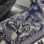 Dior Small Book Tote Bag in Toile de Jouy Reverse Embroidery Blue 2021