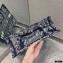 Dior Small Book Tote Bag in Toile de Jouy Reverse Embroidery Blue 2021