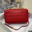 Dior Medium Caro Bag in Supple Cannage Calfskin Red 2021
